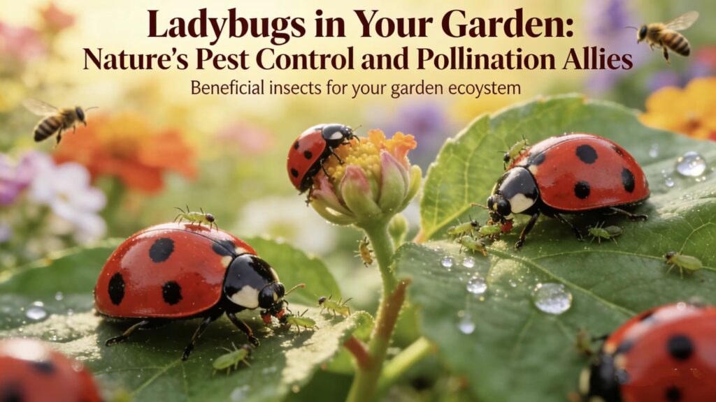 Ladybugs in Your Garden: Nature’s Pest Control and Pollination Allies Ladybugs in Your Garden: Nature’s Pest Control and Pollination Allies